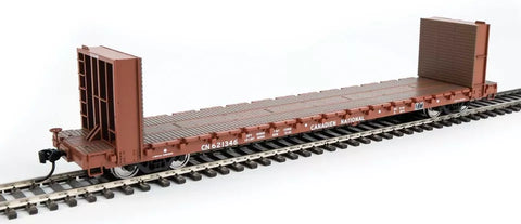 HO Scale Walthers 910-5866 Canadian National CN 621346 60' PS Bulkhead Flatcar