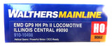 HO Walthers Mainline 910-10498 Illinois Central IC 9090 GP9 Phase II DCC Ready