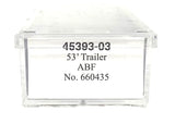 N Scale Trainworx 45393-03 ABF/ABFZ Hyundai 53' Dry Van Semi Trailer with Skirts