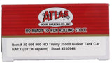 HO Scale Atlas 20006900 NATX 250946 UTCK Repaint Trinity 25,500-Gallon Tank Car