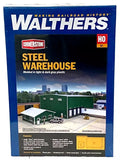 HO Scale Walthers Cornerstone 933-4080 Steel Warehouse Building Kit