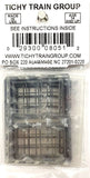 HO Scale Tichy Train Group 8051 12-Pane 72" x 102" Masonry Windows pkg (12)