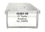 N Scale Trainworx 45384-06 Roadway Hyundai 53' Dry Van Semi Trailer w/Skirts