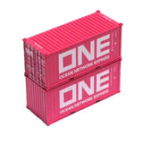 N Scale Jacksonville Terminal 205366 ONE (FBIU) Pink 20' Corrugated Container