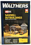 HO Scale Walthers Cornerstone 933-3144 Mountain Lumber Sawmill Outbuildings Kit