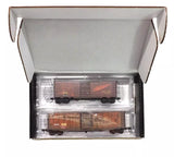 N Scale Micro Trains 98305087 Weathered Western Pacific WP 40' Boxcar 2-Pack