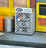 HO Scale ScaleSigns.com 15004 Griff's Propane Cage w/Tanks-Bottles