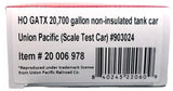 HO Atlas 20006978 Union Pacific UP 903024 Scale Test 20,700-Gallon Tank Car