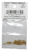 HO Scale Tichy Train Group 8339 Brass Chain 40 Links Per Inch 18" Long