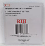 HO Scale Rock Island Hobby 32110 Golf Carts (5) pcs