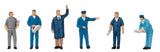HO Scale Faller Gmbh 151691 Gas Station Staff Figures (6) pcs