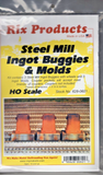 HO Scale Rix Products 628-0601 Steel Mill Ingot Buggies & Molds