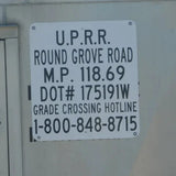 HO Scale ScaleSigns.com 21105 UP Union Pacific Grade Crossing ID Sign (4) pcs