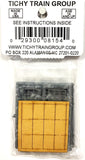 HO Scale Tichy Train Group 8154 6/6 Double-Hung 40"x55" Masonry Window pkg (12)