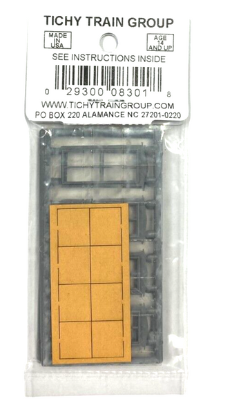 HO Scale Tichy Train Group 8029 Double Hung 25 x 48 Windows HO Scale Tichy Train Group 8029 Double Hung 25 x 48 Windows
