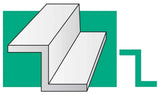 Evergreen 752 Styrene Z Channel Strips 14" .080" 2mm pkg (4)