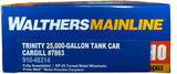 HO Walthers MainLine 910-48214 Cargill CRGX 7863 Trinity 25,000-Gallon Tank Car