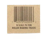 N Scale Atlas 22055 Roller Bearing Talgo Freight Trucks w/Rapido Couplers (1) pr