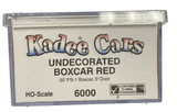 HO Scale Kadee 6000 Undecorated 50' PS-1 Boxcar Red w/9' Youngstown Door