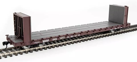 HO Scale Walthers 910-5859 BNSF 545077 60' PS Bulkhead Flatcar