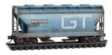 N Scale Micro Trains 983 05 074 Grand Trunk ACF 2-Bay Covered Hopper 2-Pack