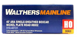 HO Walthers 910-40721 Nickle Plate NKP 8002 40' Single Sheathed Boxcar