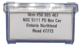 N Scale Atlas 50005467 Ontario Northland 7773 NSC 5111 50' Plug-Door Boxcar