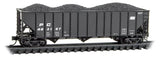N Micro Trains 108 00 661 Penn Central PC 483187 100-Ton 3-Bay Hopper w/Load