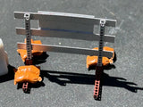 HO Scale ScaleSigns.com 400361 Type 3 Construction Barricade