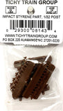 HO Scale Tichy Train Group 8143 3" Bolt 5" Nut 12" Star Washer Casting pkg (48)