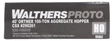 HO Scale Walthers Proto 920-106035 CSX 290261 40' Ortner 100-Ton Aggregate Hopper