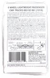N Scale Micro Trains 302061 Black Lightweight 6-Wheel Passenger Car Trucks (1)