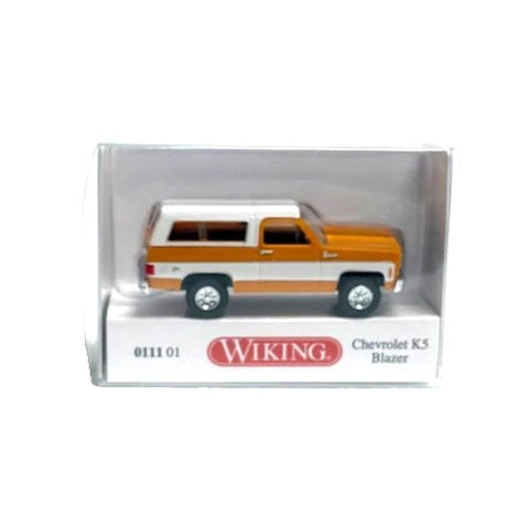 HO Scale Wiking 11101 Orange & White 1975-1976 Chevrolet K5 Blazer SUV