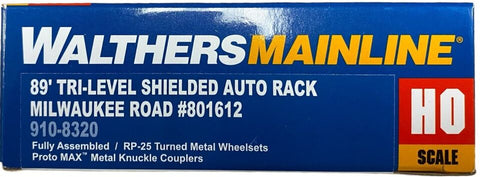Walthers 910-8320 TTKX 801612 Milwaukee Road Tri-Level Shielded Auto Rack
