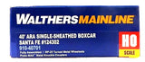 HO Walthers MainLine 910-40701 Santa Fe 124302 40' ARA Single Sheathed Boxcar