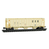 N Scale Micro Trains 096 00 230 CSX 253876 3-Bay Covered Hopper