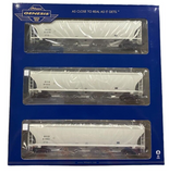 HO Scale Athearn G97165 General American Marks GCCX Trinity 3-Bay Covered Hopper Set #1
