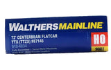 HO Walthers 910-4834 Trailer Train TTZX #87146 72' Centerbeam w/Standard Beam