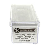 N Scale Bluford Shops 74065 Chicago & North Western CGW 6056 70-Ton 3-Bay Hopper