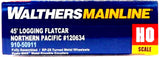 Walthers MainLine 910-50911 Northern Pacific NP 120634 45' Logging Flatcar