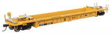 HO Scale Walthers MainLine 910-8435 Red TTX & Next Load Any Road logos w/yellow conspicuity stripes TTX DTTX 53325 Thrall Rebuilt 40' Well Car