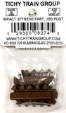 HO Scale Tichy Train Group 8274 10" Square Nut on Bolt w/20" Washer pkg (40)