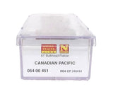 N Scale Micro Trains 54 00 451 Canadian Pacific 316414 61' 8" Bulkhead Flatcar