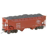 HO Scale Kadee #7528 Milwaukee Road MILW 96053 50 Ton 2 Bay Open Hopper w/Load