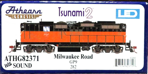 HO Scale Athearn Genesis G82371 Milwaukee Rood MILW 282 GP9 DCC/Sound