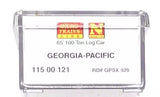 N Micro Trains 11500121 Georgia Pacific GPSX 929 Evans 65' 100-Ton Log Car