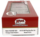 HO Atlas 20007021 Chicago Great Western CGW 313 50' Plug-Door Boxcar