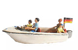 HO Scale Noch Gmbh & Co 16820 Motor Boat with Figures pkg (4)