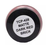 Tru-Color TCP-428 Matte Dark Red Brick 1 oz Paint Bottle