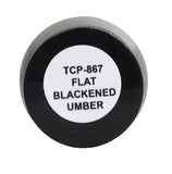 Tru-Color TCP-867 Flat Blackened Umber 1 oz Paint Bottle